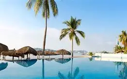 Oceanfront hotel in Acapulco’s Golden Zone with pool, bay views, and family-friendly amenities.